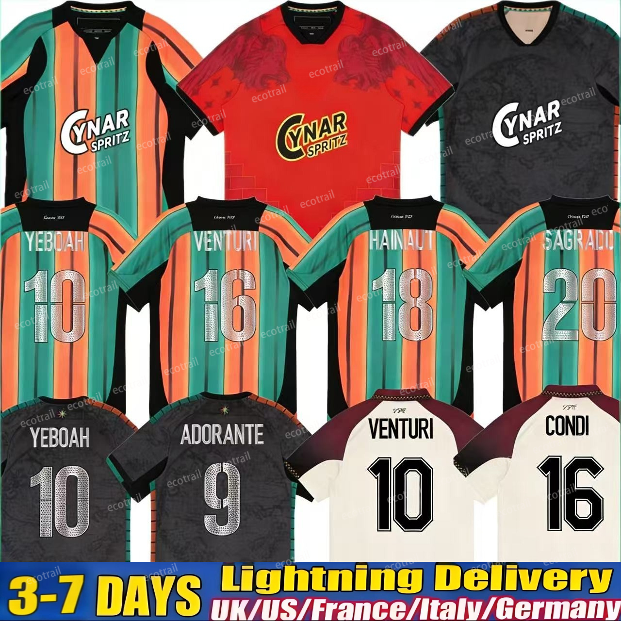 2025 Venezia fc soccer Jerseys FC 2026 Black jersey football shirt Jersey de Venezia kit goalkeeper maglie calcio Venezia jersey 25 26