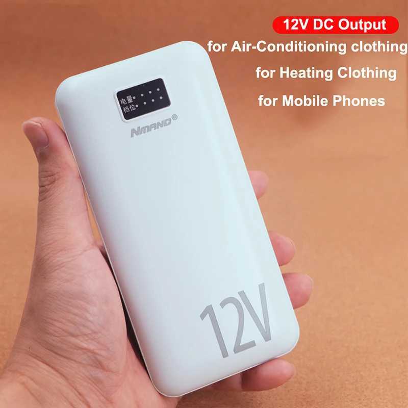 18000mAh Power Bank 12V DC Output Portable Charger for Heated Vest Jacket Power Bank for iPhone Air Conditioning Clothing H251213
