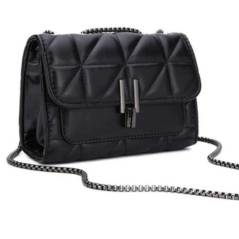 Lingge bag chain bag single shoulder bag diagonal cross style crossbody bag for womenT251213
