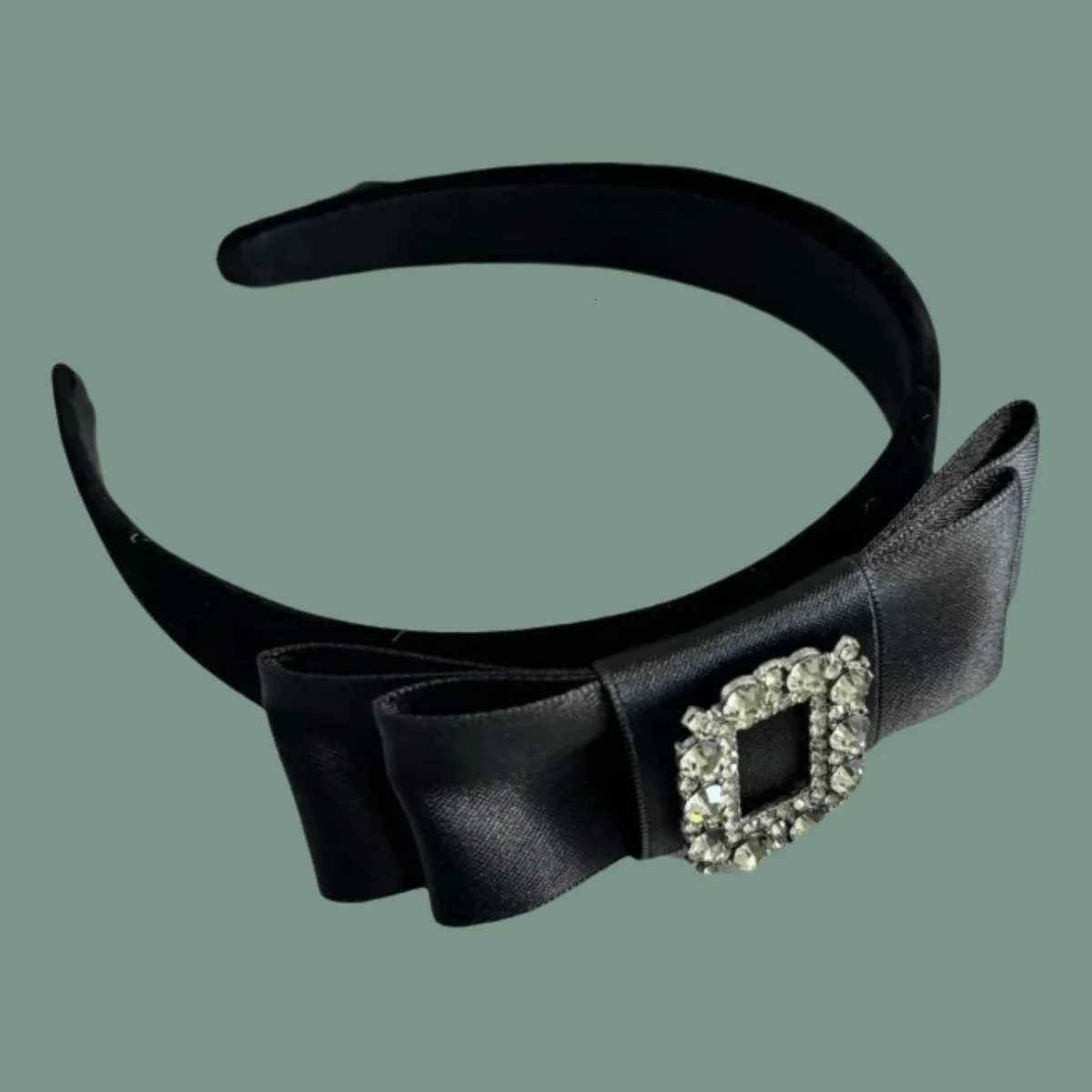 Black Double Layer Rhinestone band Rich Girl Style Non-Slip Wens Hair Hoop Versatile Elegant Outdoor Hair Accory Y251213