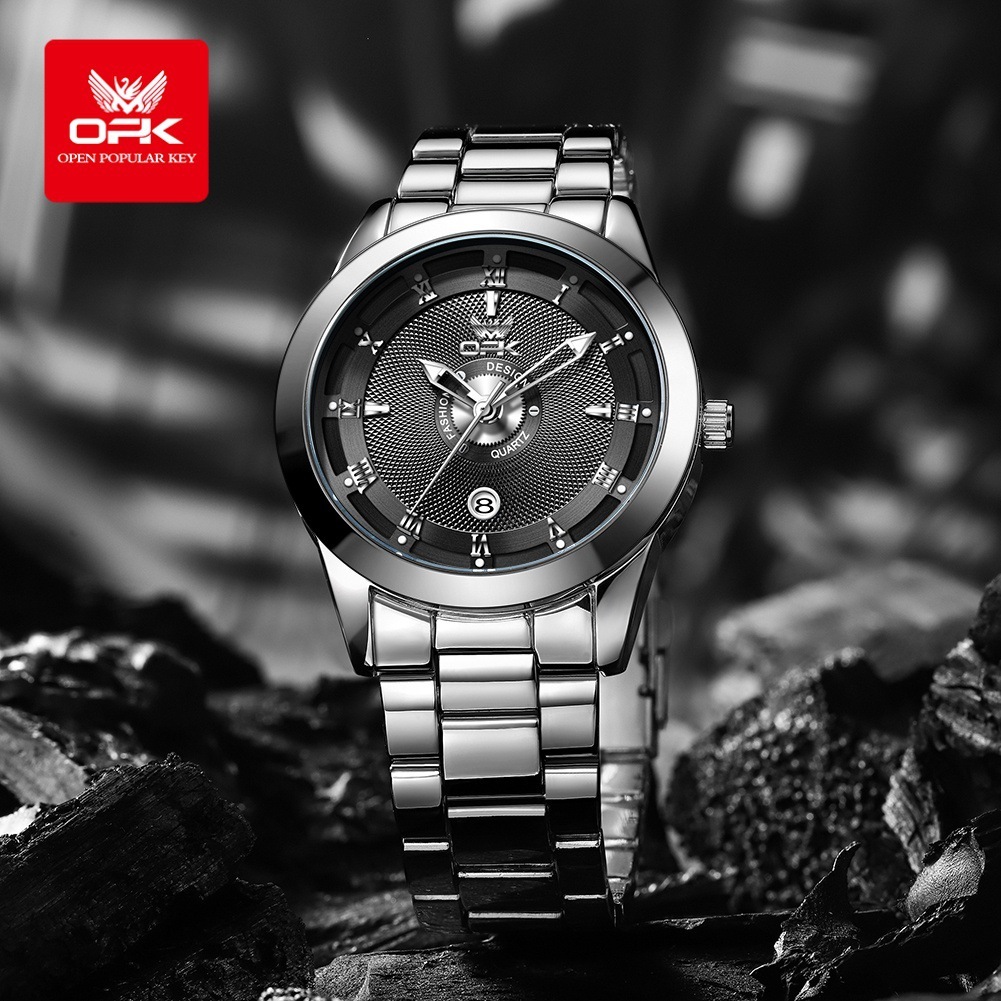 OPK Designer Men's Watch Waterproof Luminous Calendar Commercial Quartz Watch Simple And Fashionable Outdoor Sports Free Shipping Batch Watch