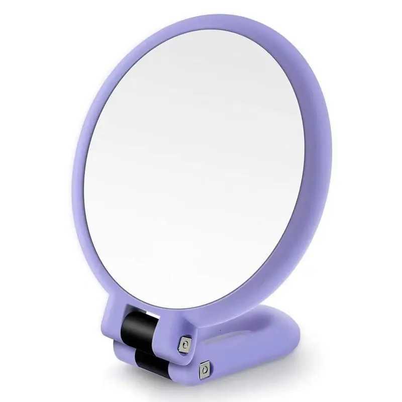 10/15/20/30X Magnifying Mirror Potable Hanheld Makeup Mirrors with Handle Adjustable Rotation Double Side Vanity Cosmetic MirrorT251213