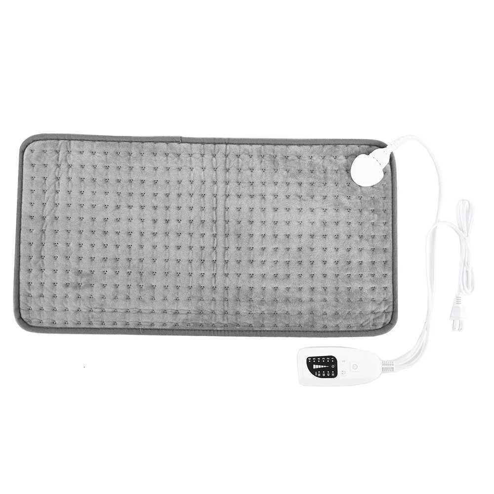 Soft Washable Thermal Electric Heating Pad Blanket For Shoulder Legs Feet Hands Abdomen Winter Warming Heated Mat 6 Levels Gray Y251212