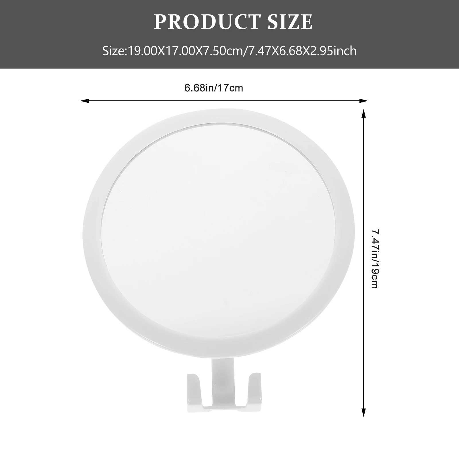 Adhesive Makeup Wall Mounted Bathroom Mirror Punch Free Clear High Definition Dressing Vanity Mirror For Dormitory Home DecorsT251213