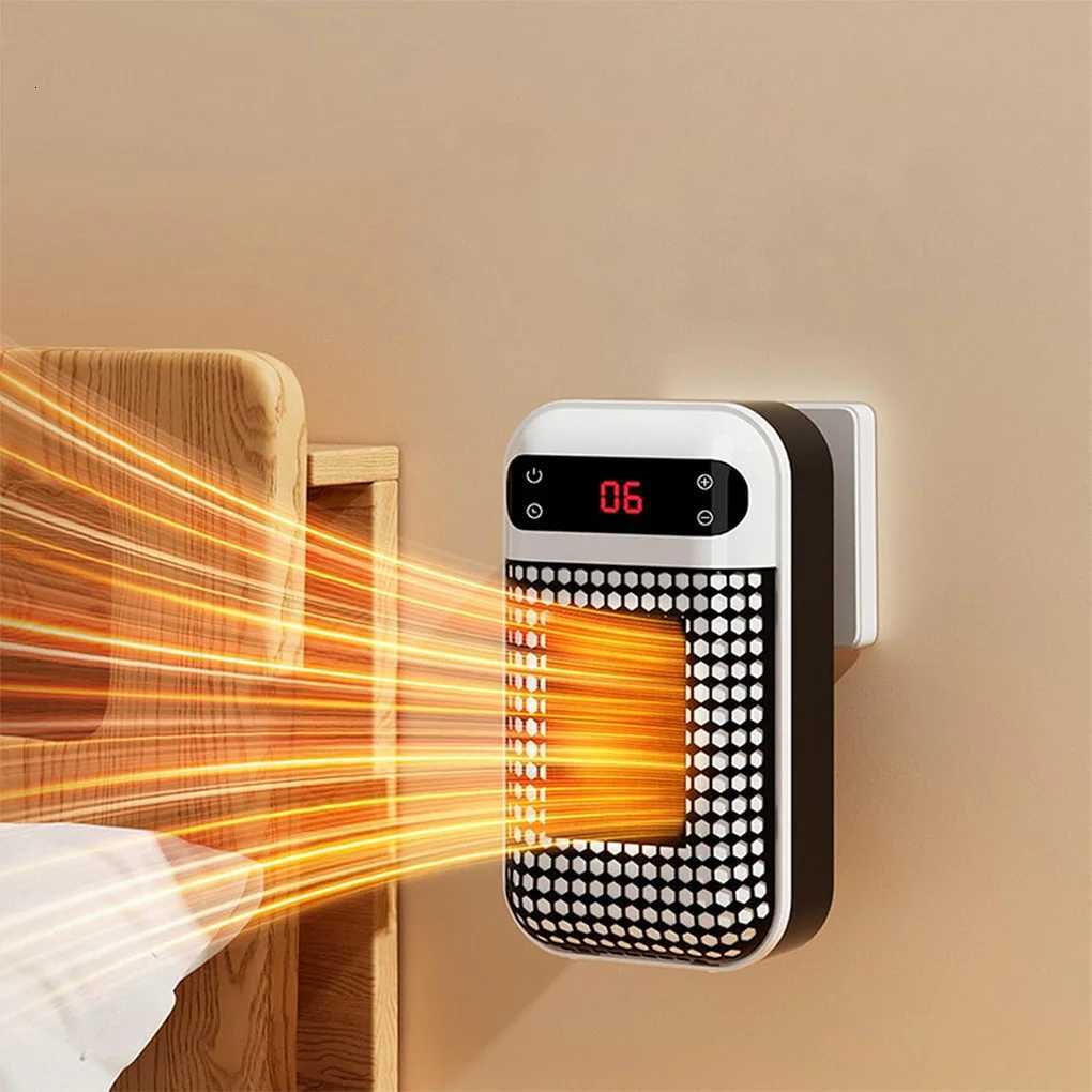 Wall Outlet Heater Plug-in Portable Household Electric Warmer Small Bathroom Heating Fans Home Heater with Remote Control Y251213