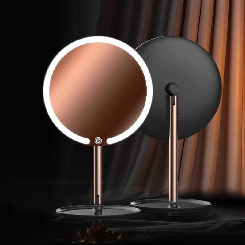 New Three Color Makeup Mirror With LED Light Adjustable Smart Lighting Makeup Mirror Dressing Desktop Touch Screen MirrorT251213