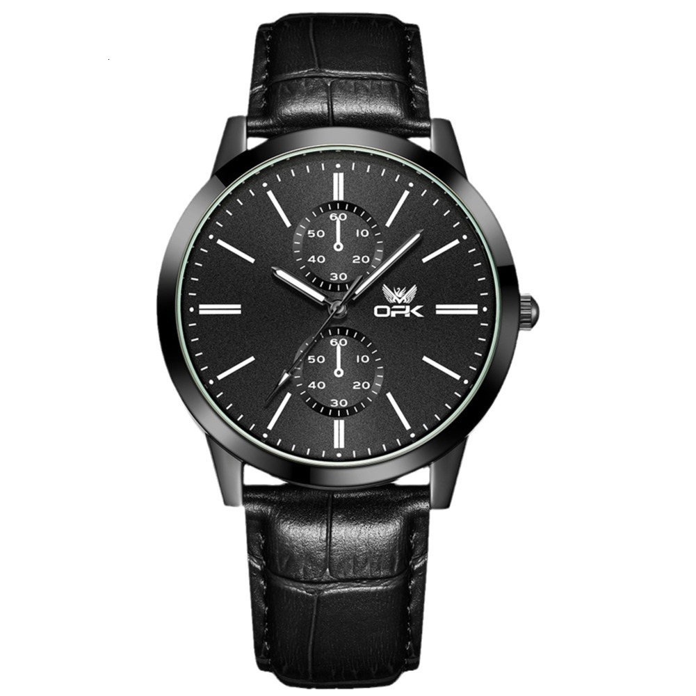 OPK Designer Men's Watches: Luxury Outdoor Sports, Versatile, Fashionable, Simple Scale, Men's Quartz Watches With Double Eyes, Free Shippin