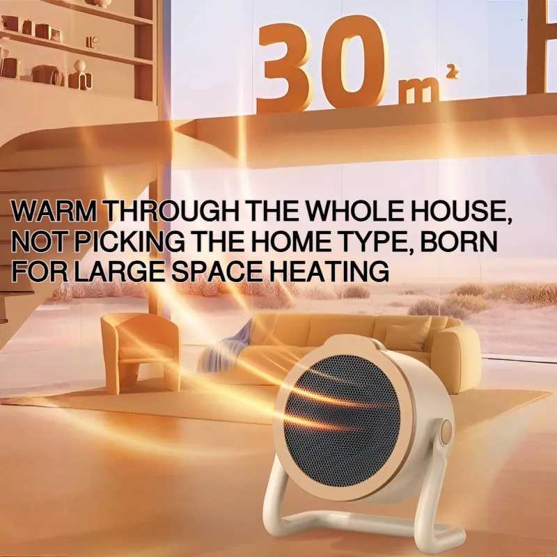 Electric Heating Fan Desktop Vertical Energy-Saving Heater Circulator Overheating Rapid Warmth for Bedroom/Office/Living Room Y251213