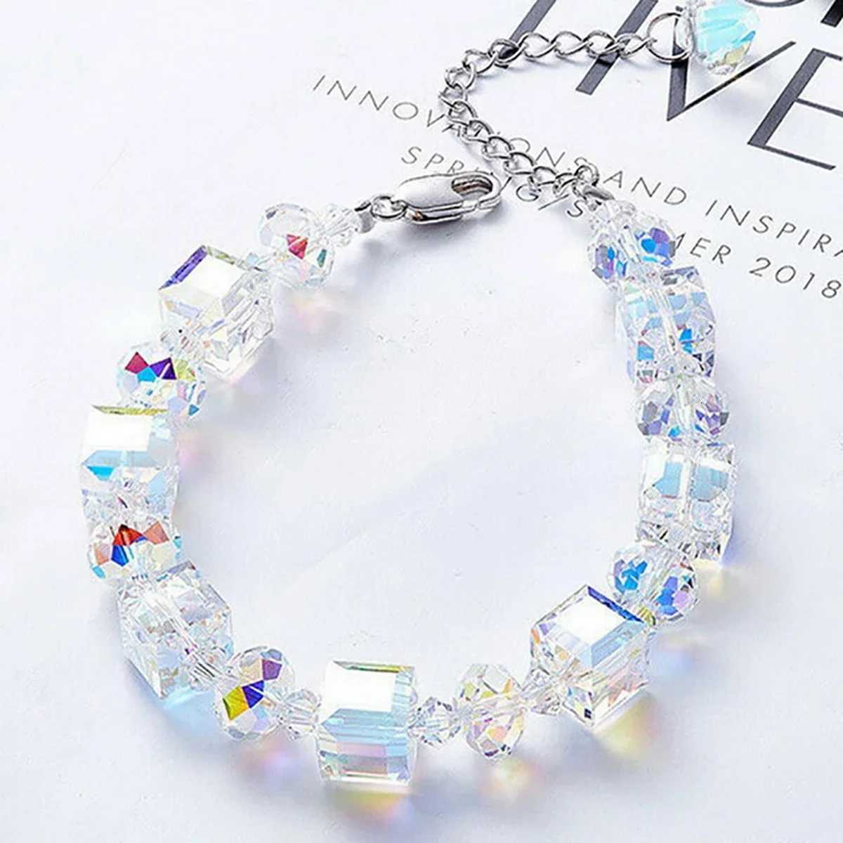 Luxury Party Geometric Sparkle Design with Artisan Crystal Beads Irregular Jewelry for Women M251213