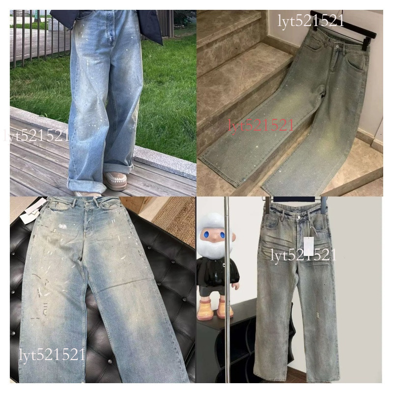 higher Ac nes quality studios jeans 3d Digital Printed Jeans Summer New Washed Camouflage Loose Wide Leg Casual Versatile Pants baggy jeans mens jeans stack jeans 291