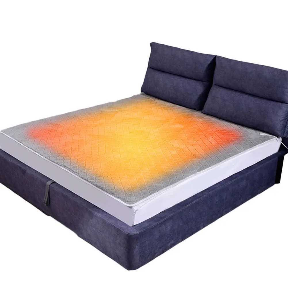 Electric Blanket Winter Fleece Heated Blanket Body Warmer Velvet Thermal Blanket Automatic Thermostat Heated Mattress For Bed Y251212