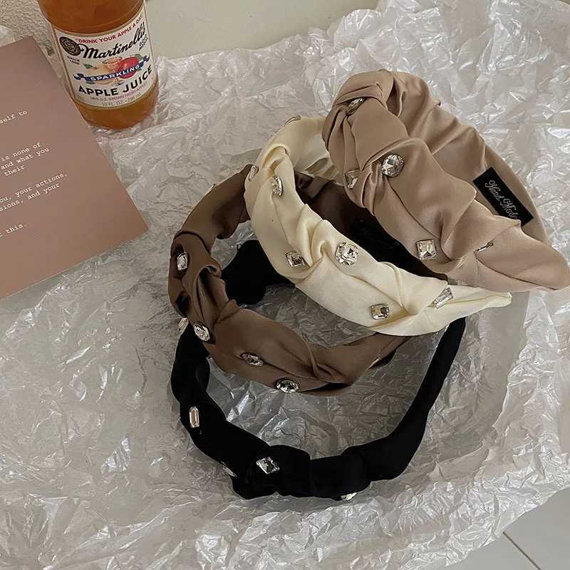 Wen Girls Satin Scrunchies Rhinestone Haiand band Adt Hair Accories Hair Jewley Y251213