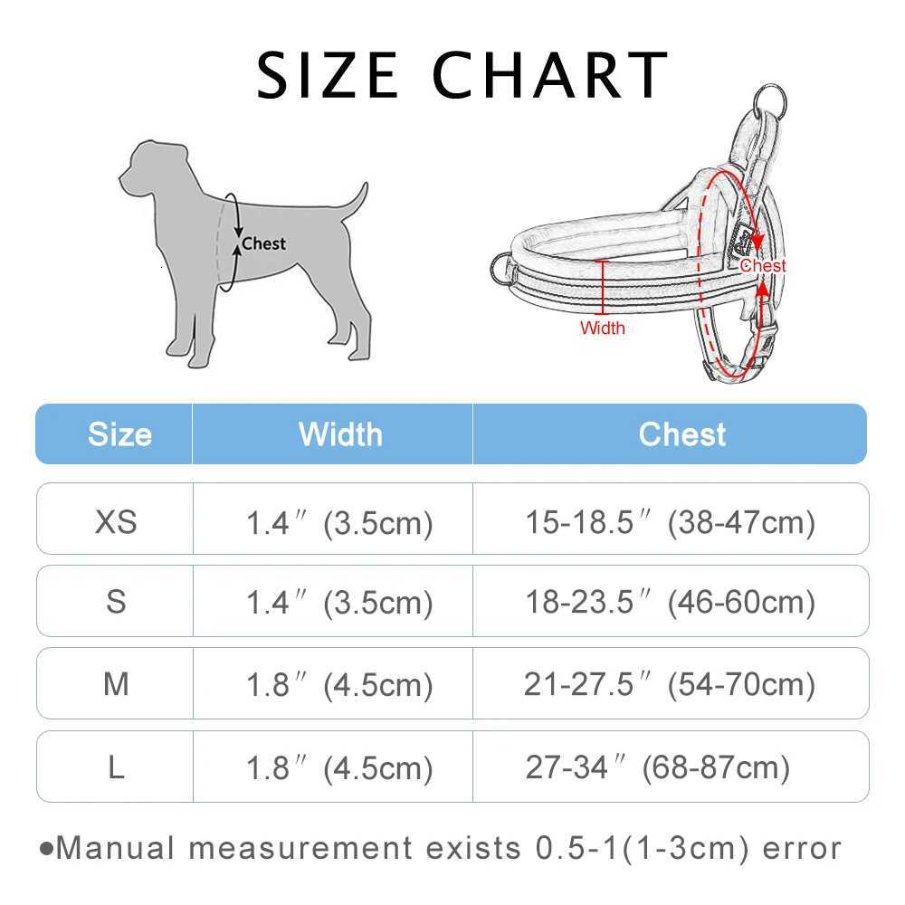 Dog Harness Vest No Pull Reflective Dog Harness Soft Padded Pet Puppy Harnesses Adjustable For Small Medium Large Dogs XS S M L M251213