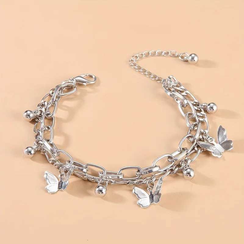 Double-Layer Heart Pendant Simple Stylish Personalized Metal Multi-Layer Jewelry Accessory M251213