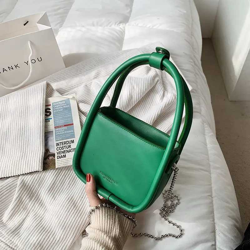 Fashion Green Top Handle bags for Women High-quality PU Crossbody Bags Designer Chain Wallet and Handbag Shoulder BagT251213