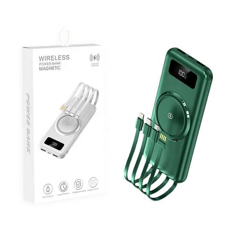 Powerbank 30000mah Wireless Fast Charging 20000Mah Power Banks Faster Mobile Charger Spare battery With Cables for iPhone H251213