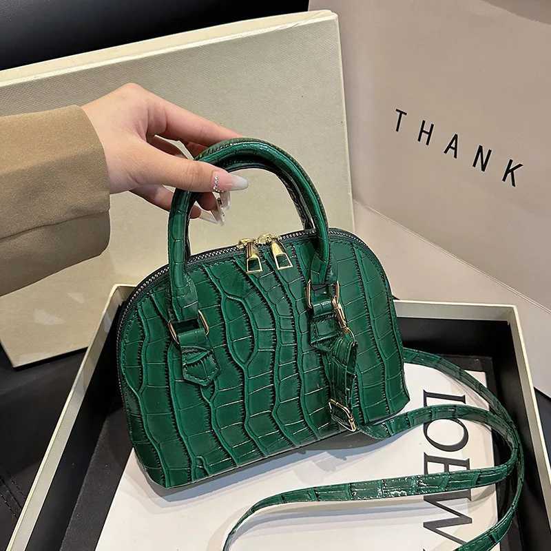 Retro Shoulder Bag Fashion Pu Leather New Womens Bag Waterproof Crocodile Pattern Versatile Crossbody Bag Hand Bags for WomenT251213