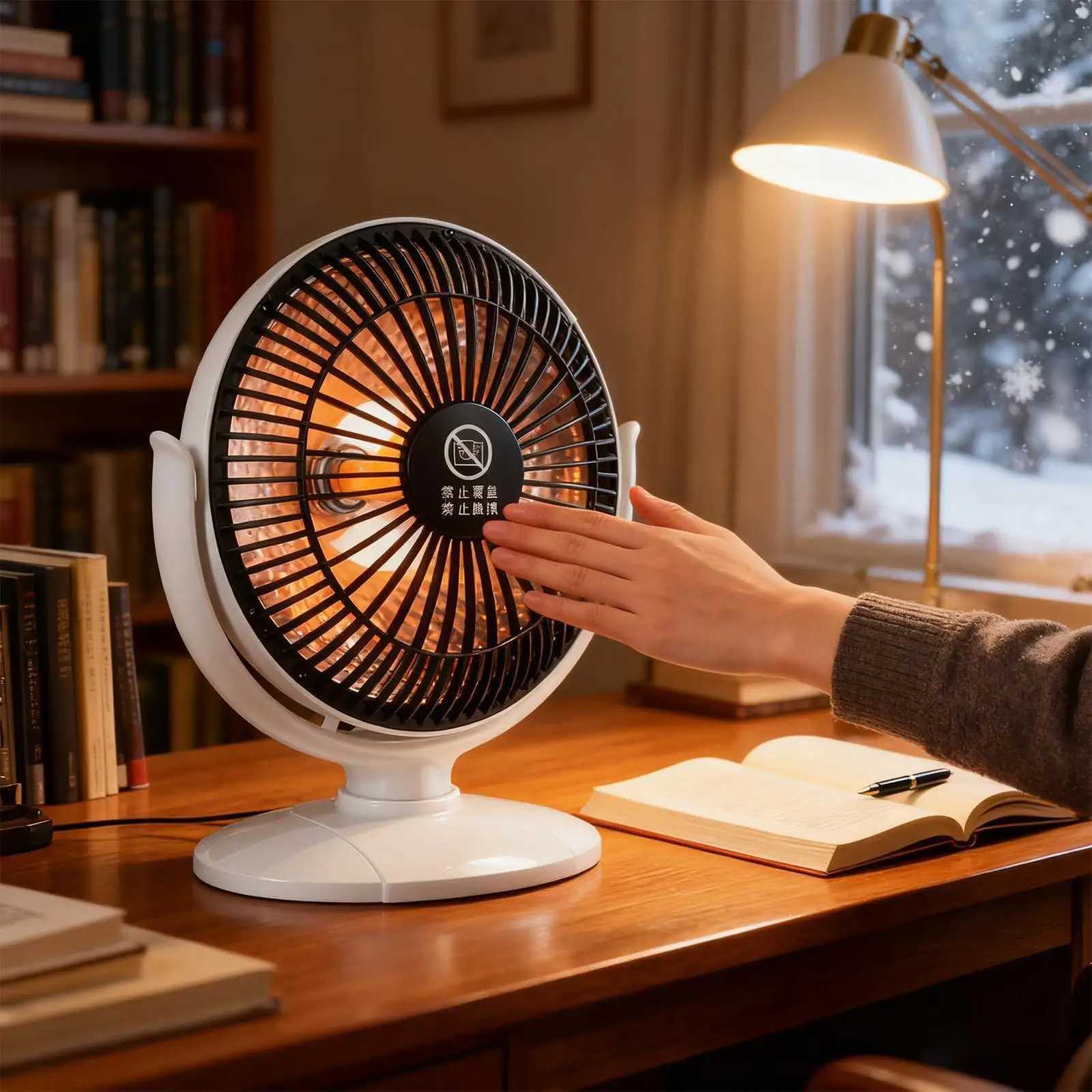 6 Inch Mini Desk Heater 200W Portable Personal Heater Energy Saving Safe Heating Overheat Protection For Office Home Bedroom Y251213