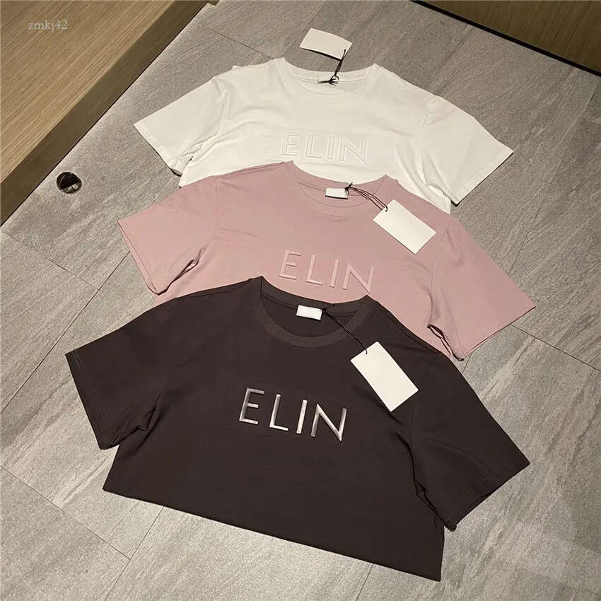 Celinelys top designers classic ce t shirt printed short sleeves new sleeved men womens letters loose high quality shirts couple casual popular fashion top 53a