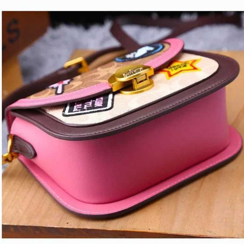 Badge Women 2025 New European and American Fashion Printed Hand Bag Small Square Retro Everything Single Shoulder Crossbody TideT251213