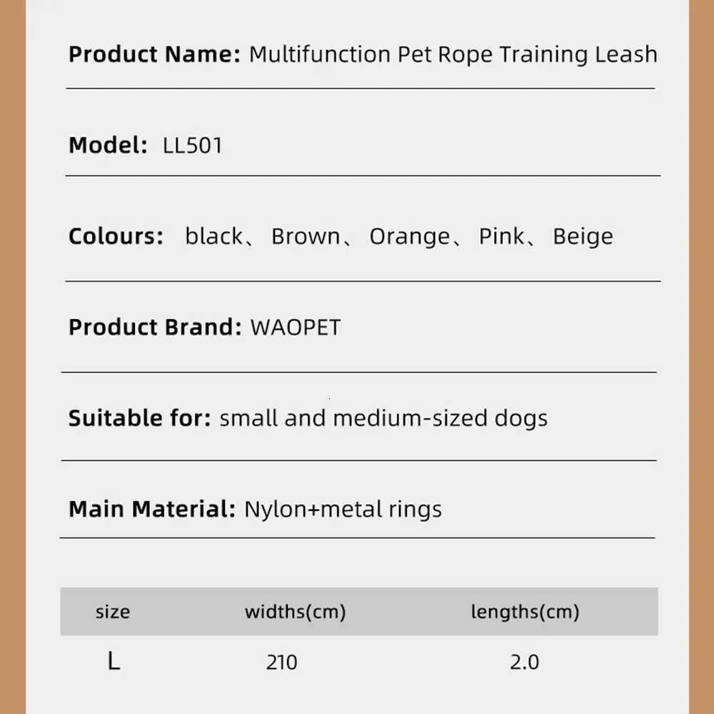 Dog Leashes Solid Durable And Super Tensile Force Dog Rope Colorful Multifunctional Luxury Handmade Leash For Medium Large Dogs M251213