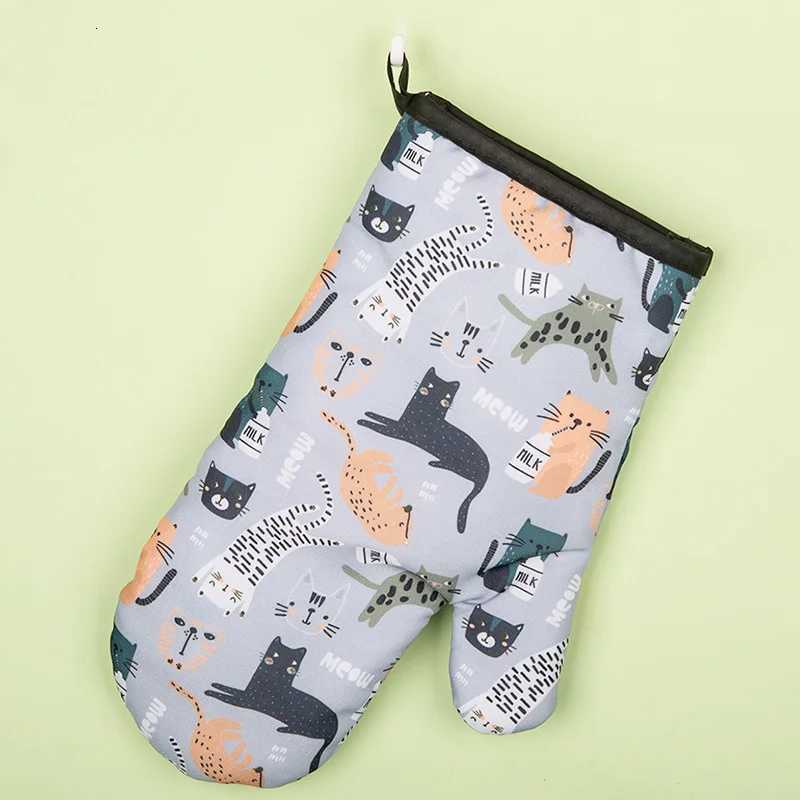 NXI Microwave Gloves Kitchen Anti-scald Heat-Resistant Mitts Insation Non-slip Oven Barbecue Mitts Baking Accessories H251212