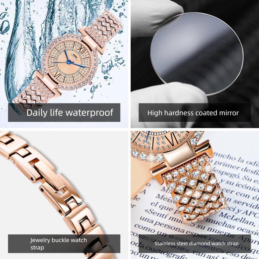 OPK Designer Women's Watch Waterproof Casual Wholesale Free Shipping, Diamond-encrusted Elegant And Fashionable Quartz Women's Watch