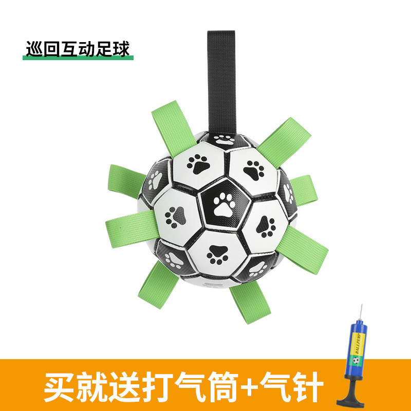 Pet Toy Ball Dog Outdoor Pet Toy Sound Inflatable Football Dog Toy Interactive Training