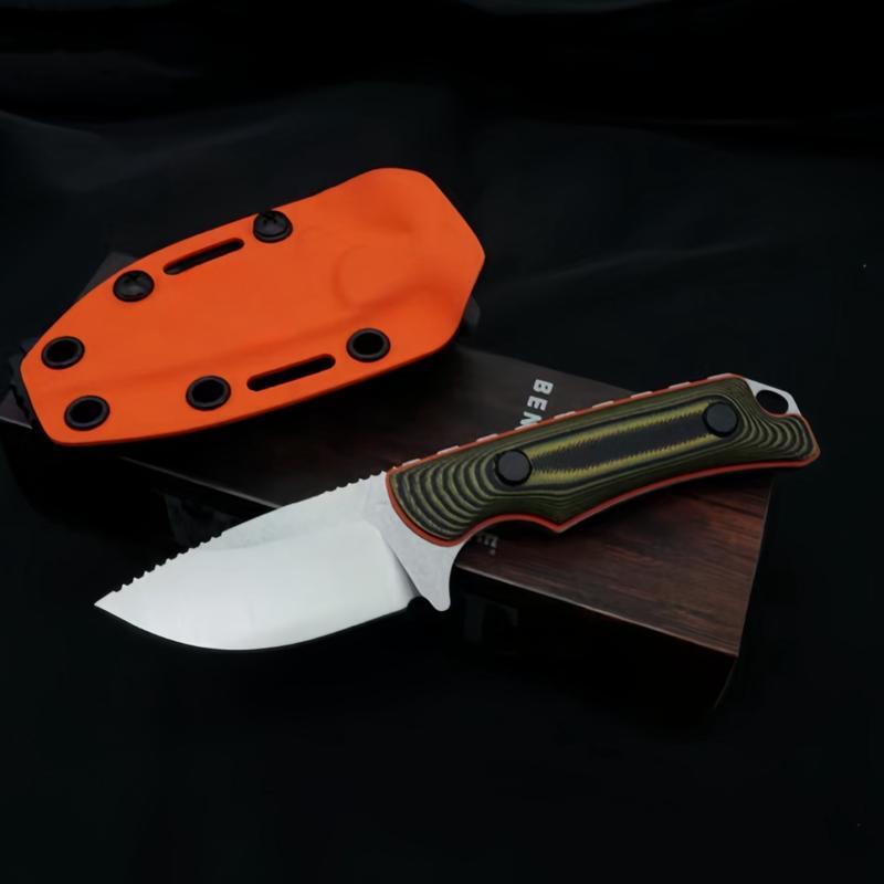 15017 Knife with Kydex Sheath, Colorful G10 Handle, CNC High-End Process Handmade Convenient Pocket Sharp Cutting Tool, EDC Fixed Blade Straight Premi - view 3