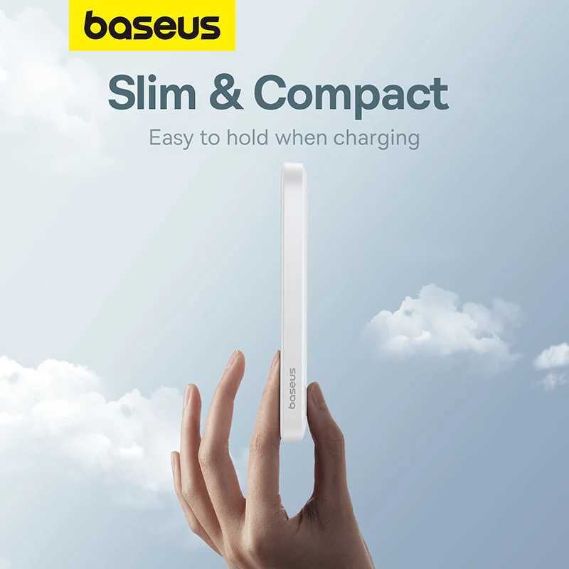 Baseus Magnetic Power Bank Wireless External Battery For Powerbank Portable Charger For iphone 15 14 13 12 Mini Pro Max H251213