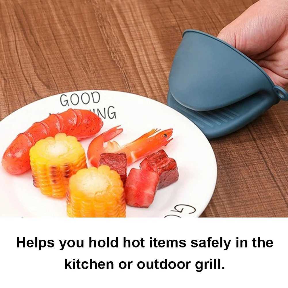 Oven Mitts Mini Oven Mitts Silicone Potholders Rubber Oven Glove Cooking Pinch Mitts Potholder for Kitchen Cooking Baking H251212