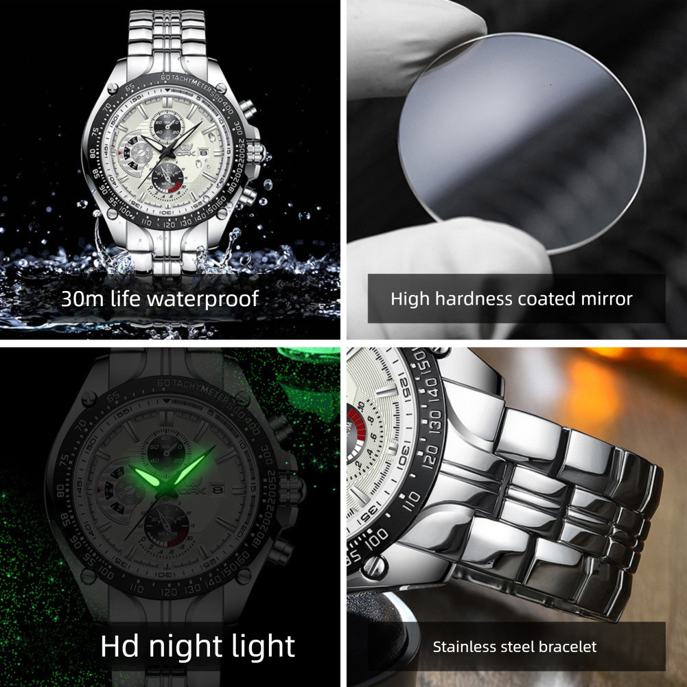 OPK Designer Men's Watches, Fashionable, Simple, Waterproof Outdoor Sports Wristwatches, Free Shipping, Calendar Quartz Men's Watches