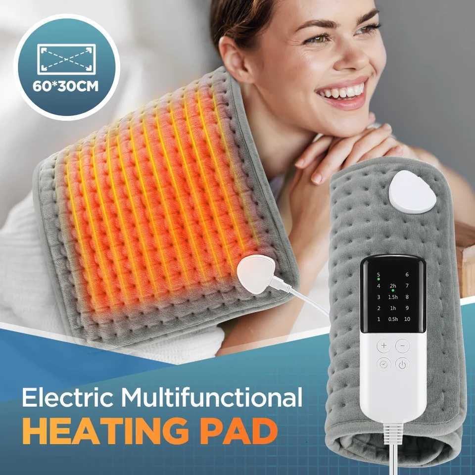 3060cm Electric Heating Pad Multifunctional Heating Blanket Cushion 9/10 Levels Temperature Mat Body Back Warmer Winter Gift Y251212