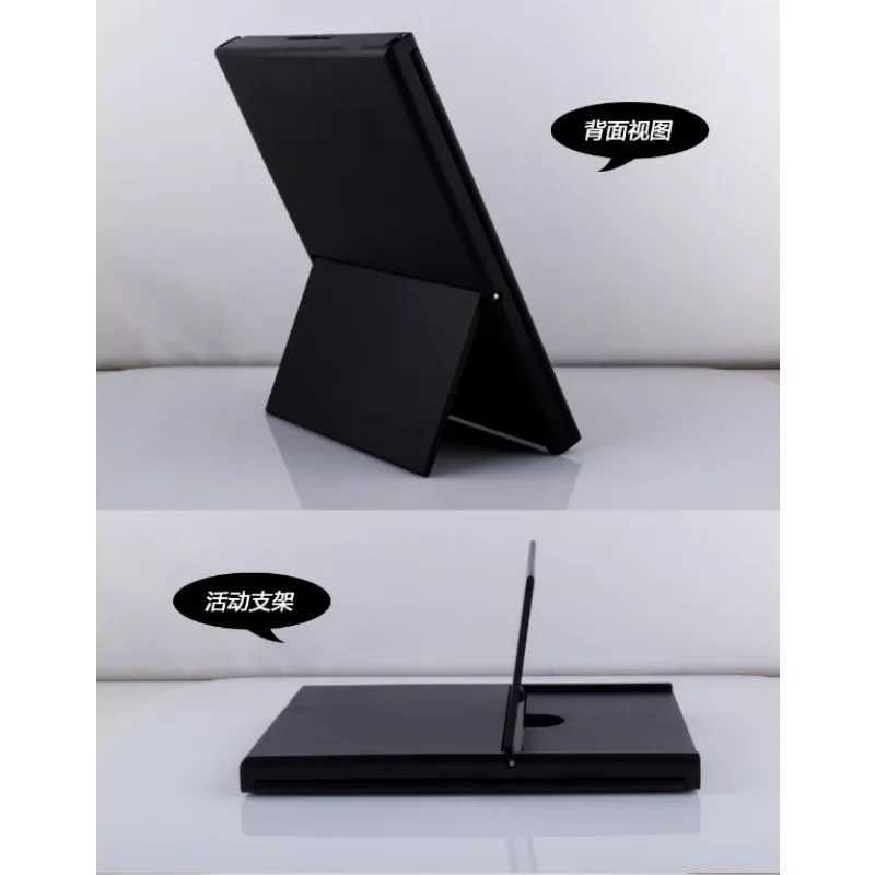 Triple Told Folding Makeup Mirror LED Lampstand Vanity Mirror Supports Dry Battery Charging Square Adjustable Angles MirrorT251213