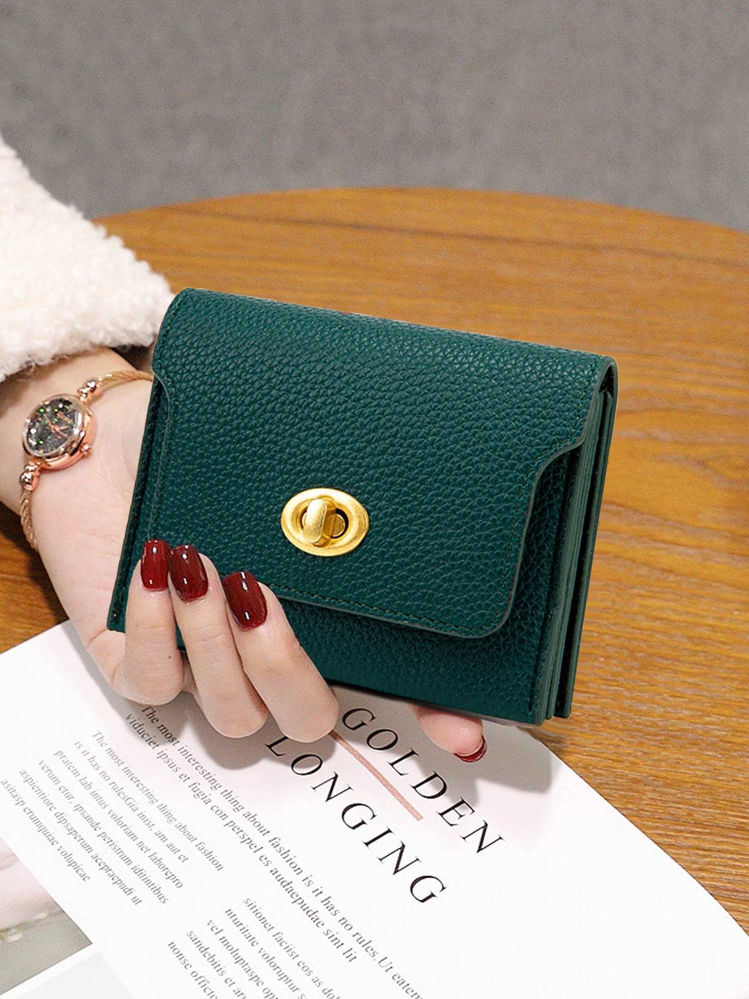 Minimalist wens small wallet RFID shielded mtifunctial holder soft Peather mticpartment small coin purse Y251213