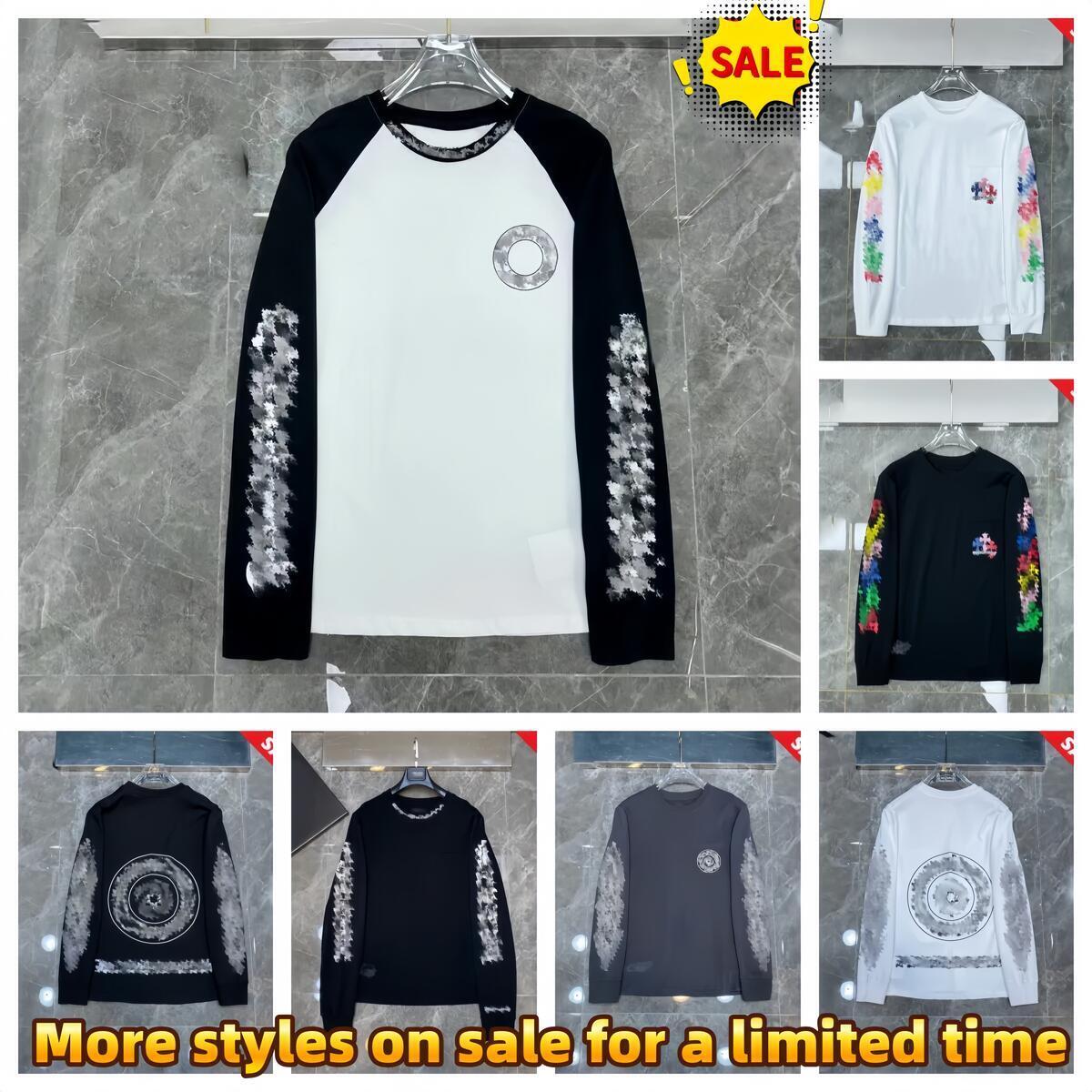 Designer 5A Chrome Hoodie High Quality chrome hoodie Designer Hoodies Sweatshirts Hip Hop loose sleeves Pullover hoodie Cardigan Loose Men hoodies women v1