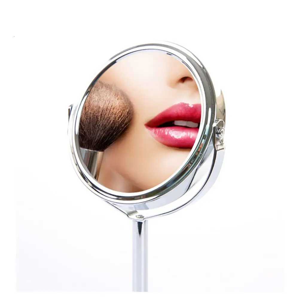 High Quality Iron-carbon Alloy Makeup Mirror Silver Oval Double Cosmetic Mirror Glass MirrorT251213