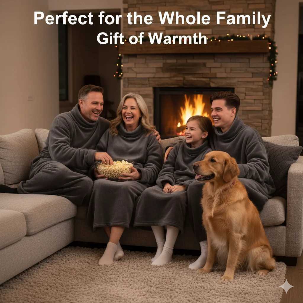 Wearable Flannel Blanket With Sleeves Large Pocket Soft Anti Static Lazy Blanket Home Reading TV Office Winter Warm Cover Y251212