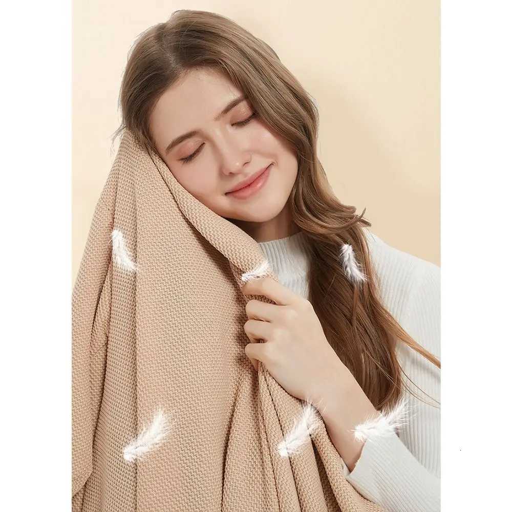 Soft Zippered Electric Blanket with Hat 3 Heat Levels Washable USB Heated Shawl Quickly Heating Foldable Body Warmer Wrap Y251212