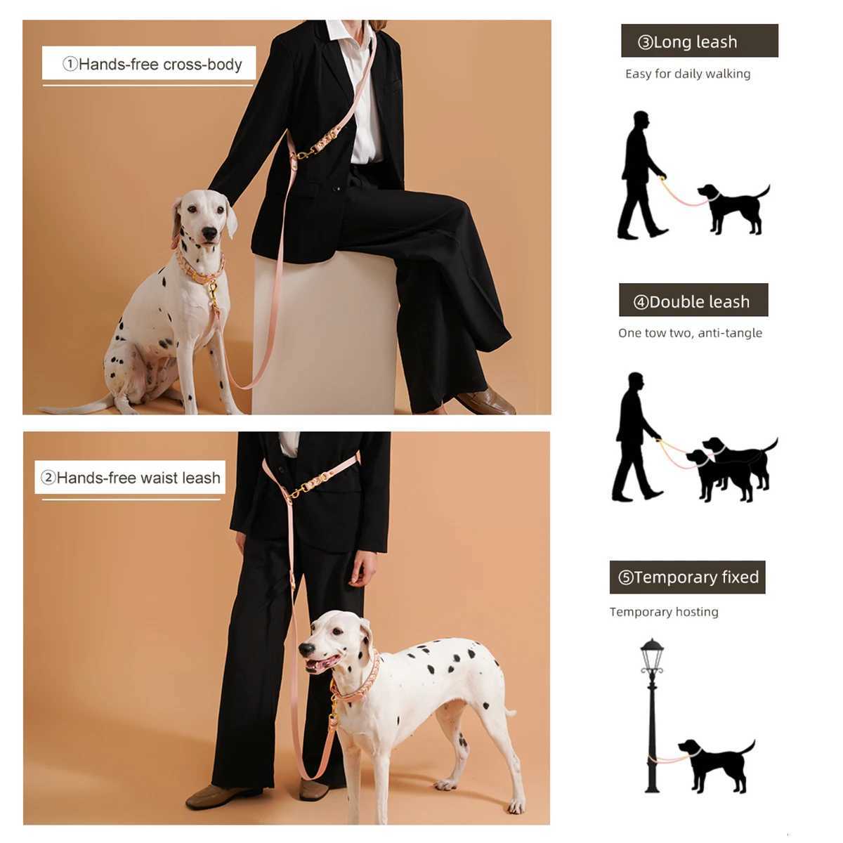 Dog Leashes Solid Durable And Super Tensile Force Dog Rope Colorful Multifunctional Luxury Handmade Leash For Medium Large Dogs M251213