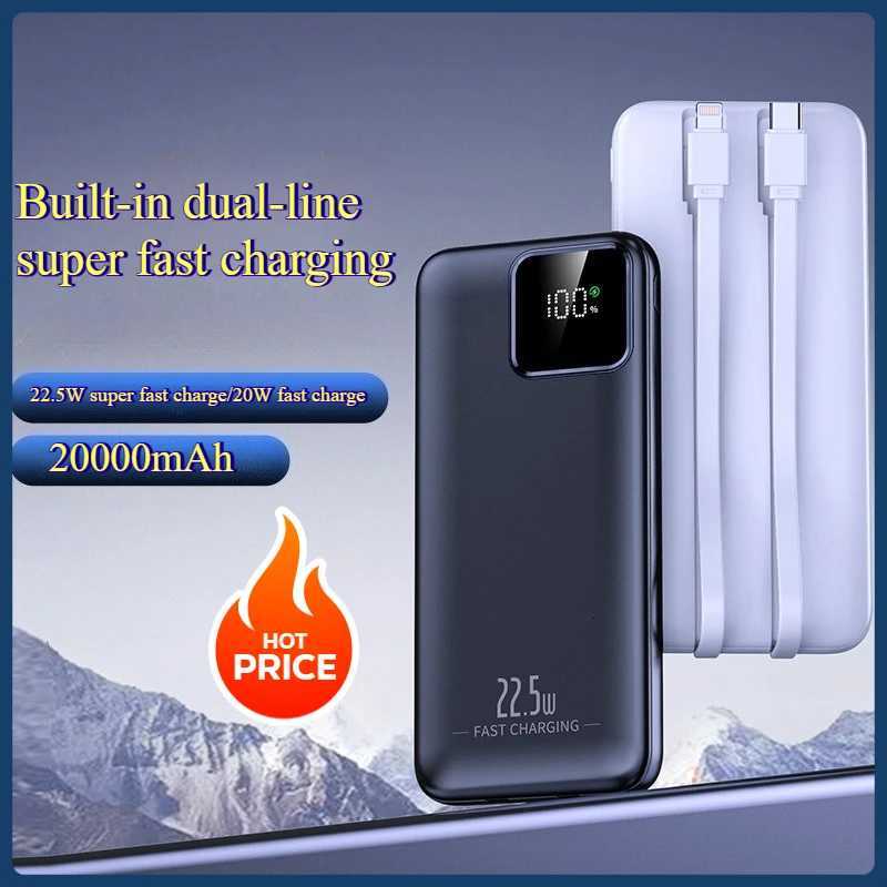 225W Built-in er Fast Charging Power Bank with 10000mAh Portable Power ply H251213