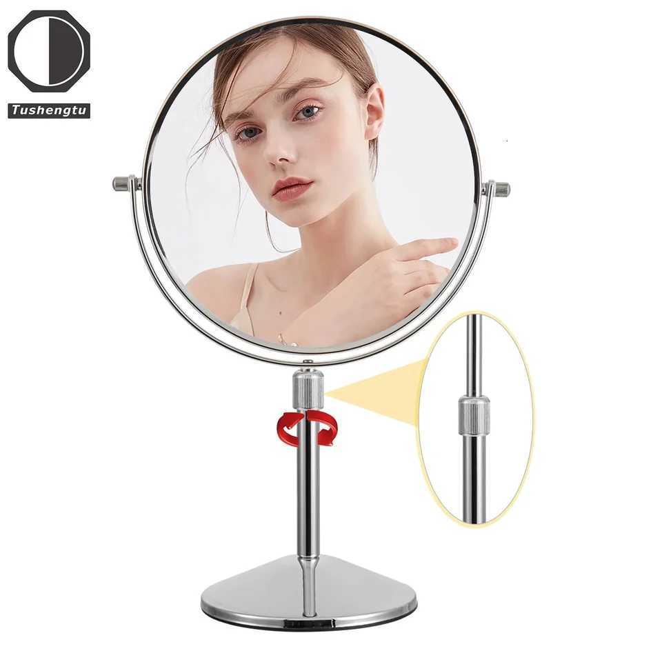 Tusheng Magnification Makeup Mirror 360 Rotating Professional Desktop Cosmetic Mirror 8 Double Sided Magnifier standT251213