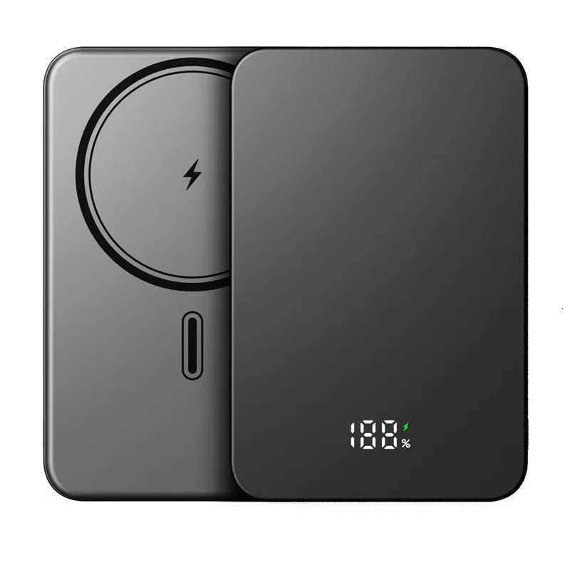 Metal Magnetic PowerBank Portable Wireless Fast Charger Slim Powerbank for Spare External Battery for iPhone H251213