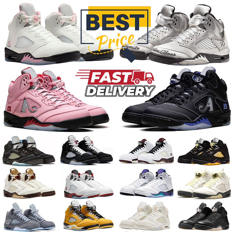 Designer 5 5s Basketball shoes 5s Bubblegum Racer Blue 35th Anniversary Luminous Green Dusk Violet-Ore Black Metallic Reimagined Year of the Snake 5s Sneakers