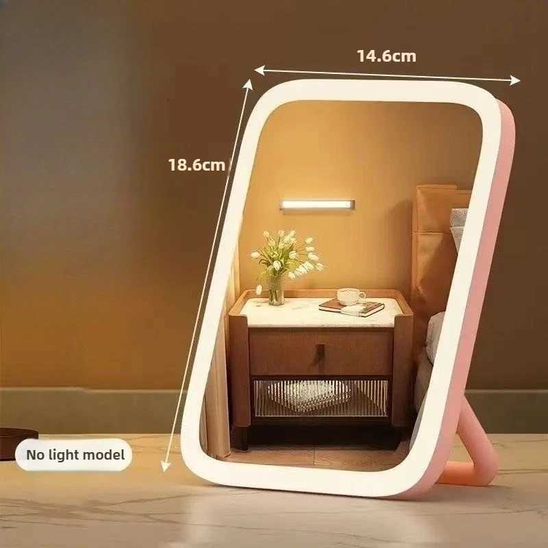 Desktop Vanity Makeup Mirror Women Bedroom Dressing Mirror Student Dormitory Desktop Portable Makeup Mirror Home MakeupT251213