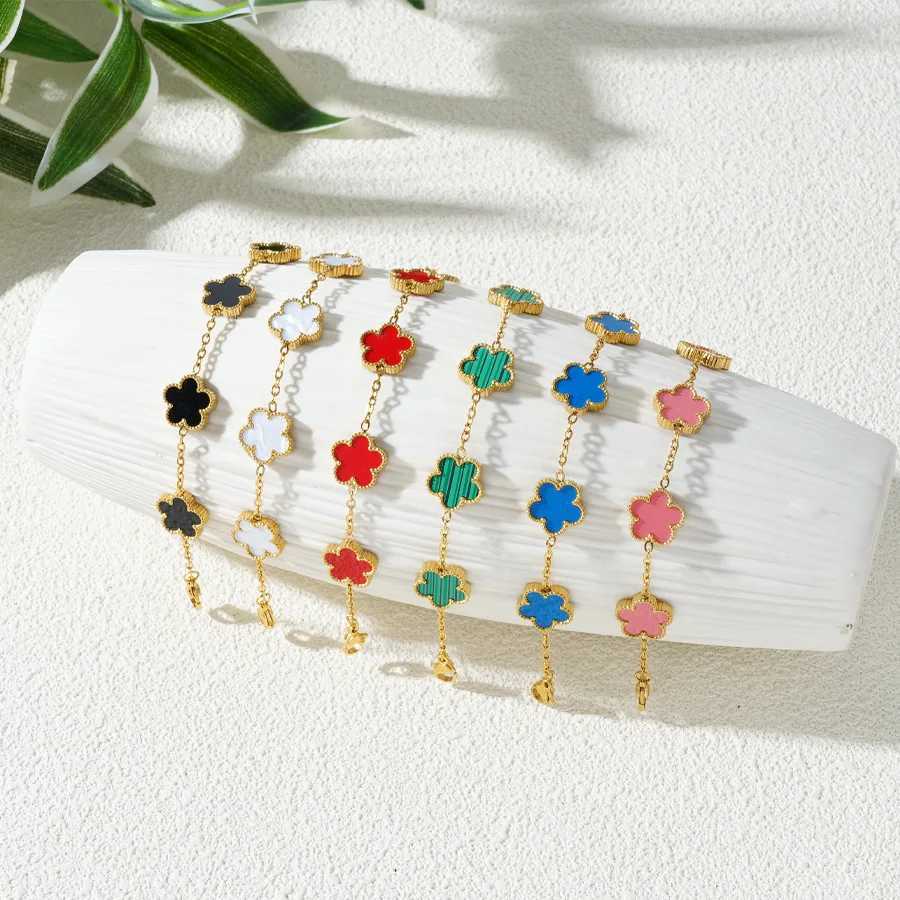 Trendy Lucky Flower Stainless Steel s For Women Girl Romantic Plant Jewelry Party Birthday Daily s M251213