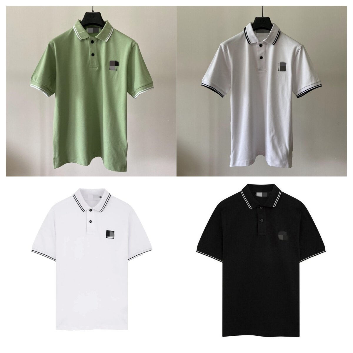 Men's Polos Shirt Cotton Tees M-3XL Unisex Tees for Summer with Compass Badge Men's Shirts Summer Cotton Women's Tops Boy Man