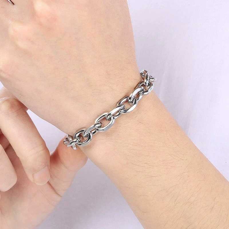 Mens Stainless Steel Link Chain OT Clasp Chain for Men M251213