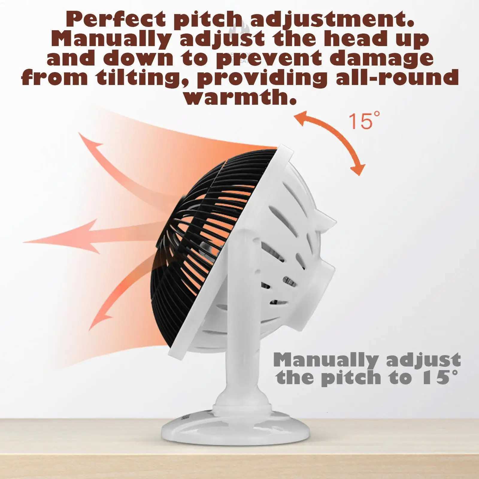 6 Inch Mini Desk Heater 200W Portable Personal Heater Energy Saving Safe Heating Overheat Protection For Office Home Bedroom Y251213