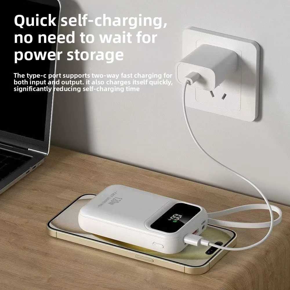 20000 MAh New 120W er Fast Charging Portable Power BankWith LED Power Display Suitable For Most ElectronicExternal Battery H251213